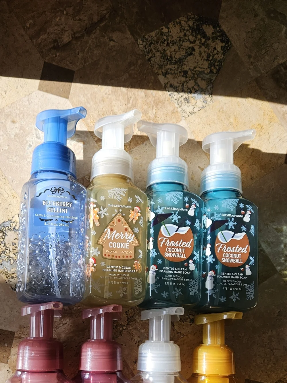 Bath & Body Works EMPTY Foaming Hand Soap Bottles Lot Bundle NO SOAP Plastic